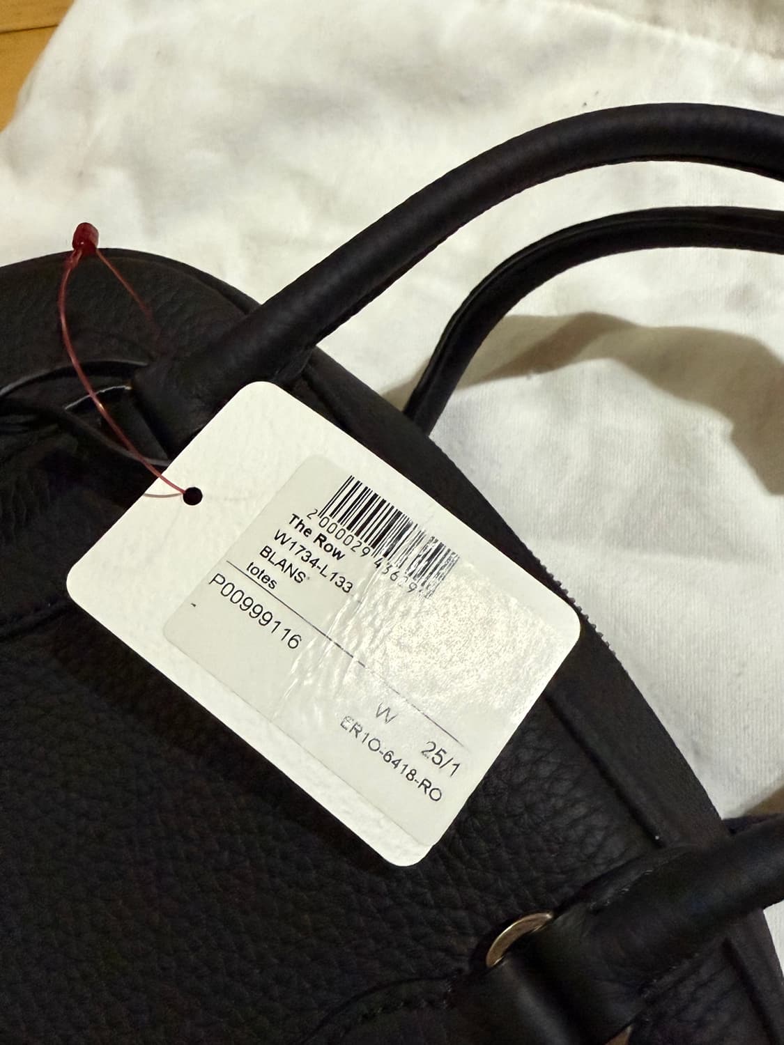 더로우 인디아 백 10 블랙 새상품  상품이미지8