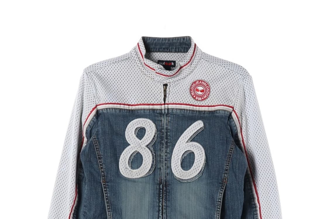 NULOOK Y2K 메쉬 데님 자켓 L 상품이미지4