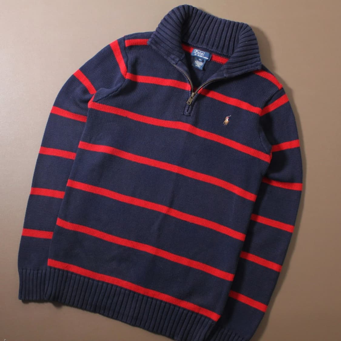 Polo 폴로 랄프로렌 스트라이프 니트 하프집업 상품이미지3