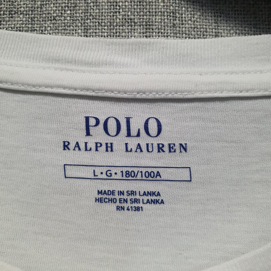 폴로 랄프로렌 화이트 긴팔 티셔츠 상품이미지4