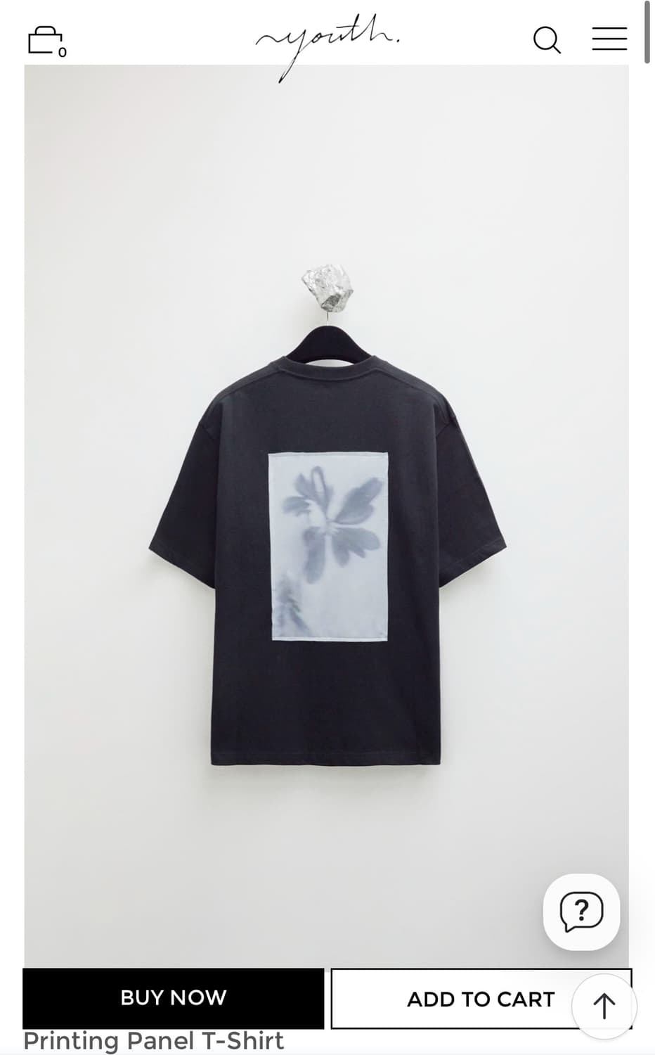 유스 Printing Panel T-Shirt M 상품이미지1