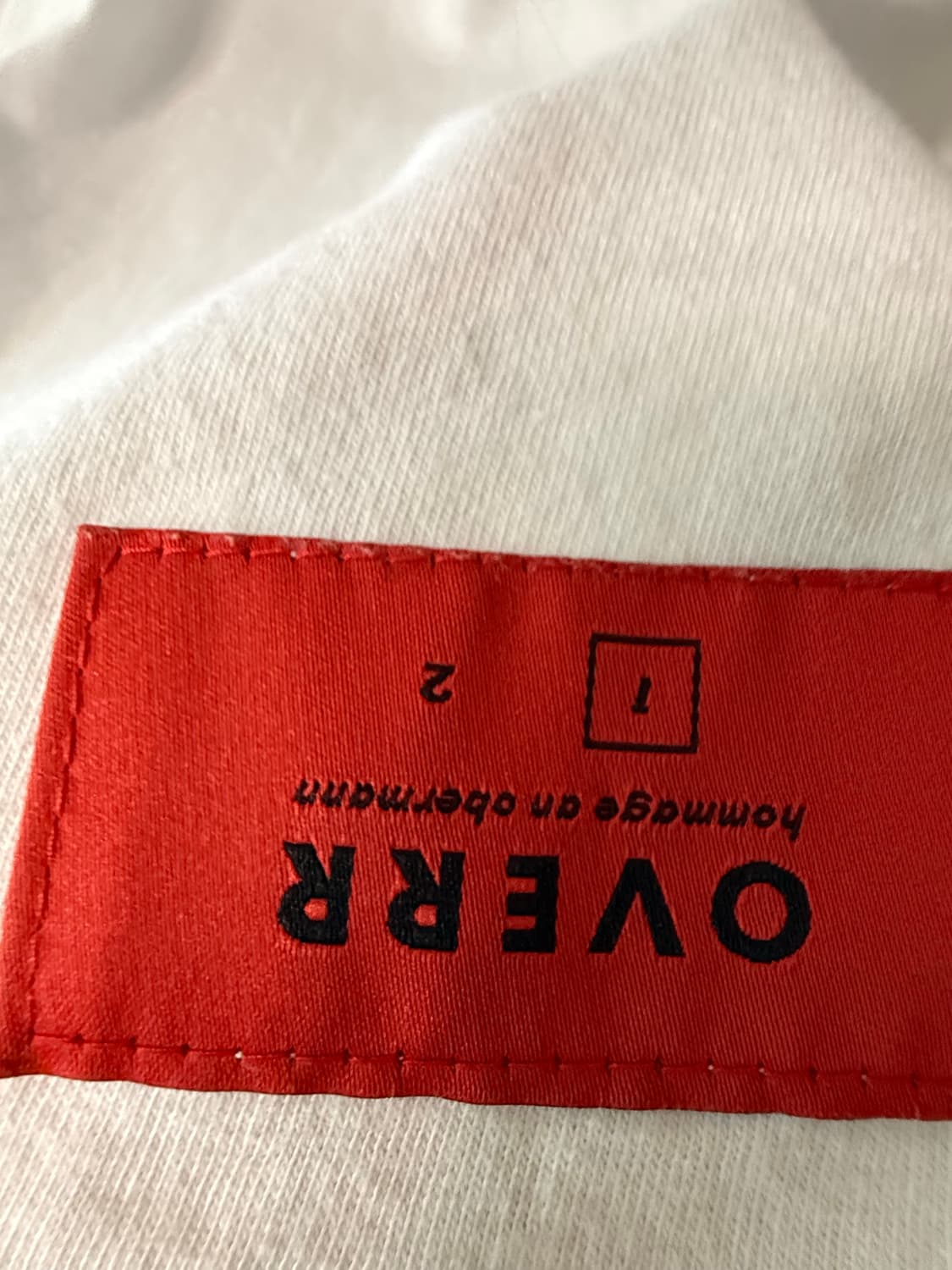 오베르  레터링 티셔츠 1사이즈로 100-105  상품이미지4