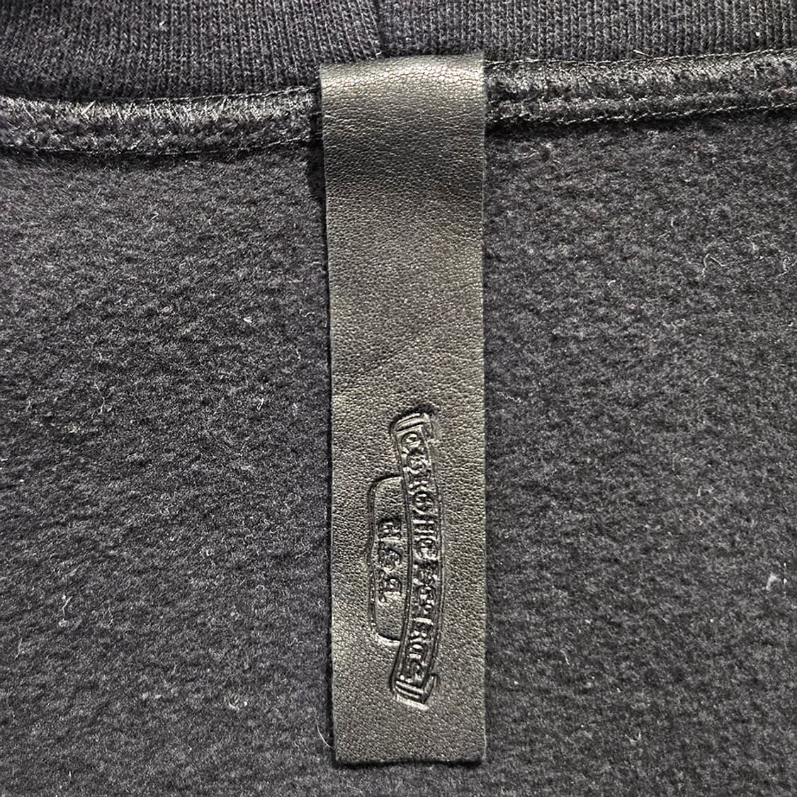 [M] 크롬하츠 말발굽 레더패치 후드집업 자켓 블랙 B1229J355 상품이미지5