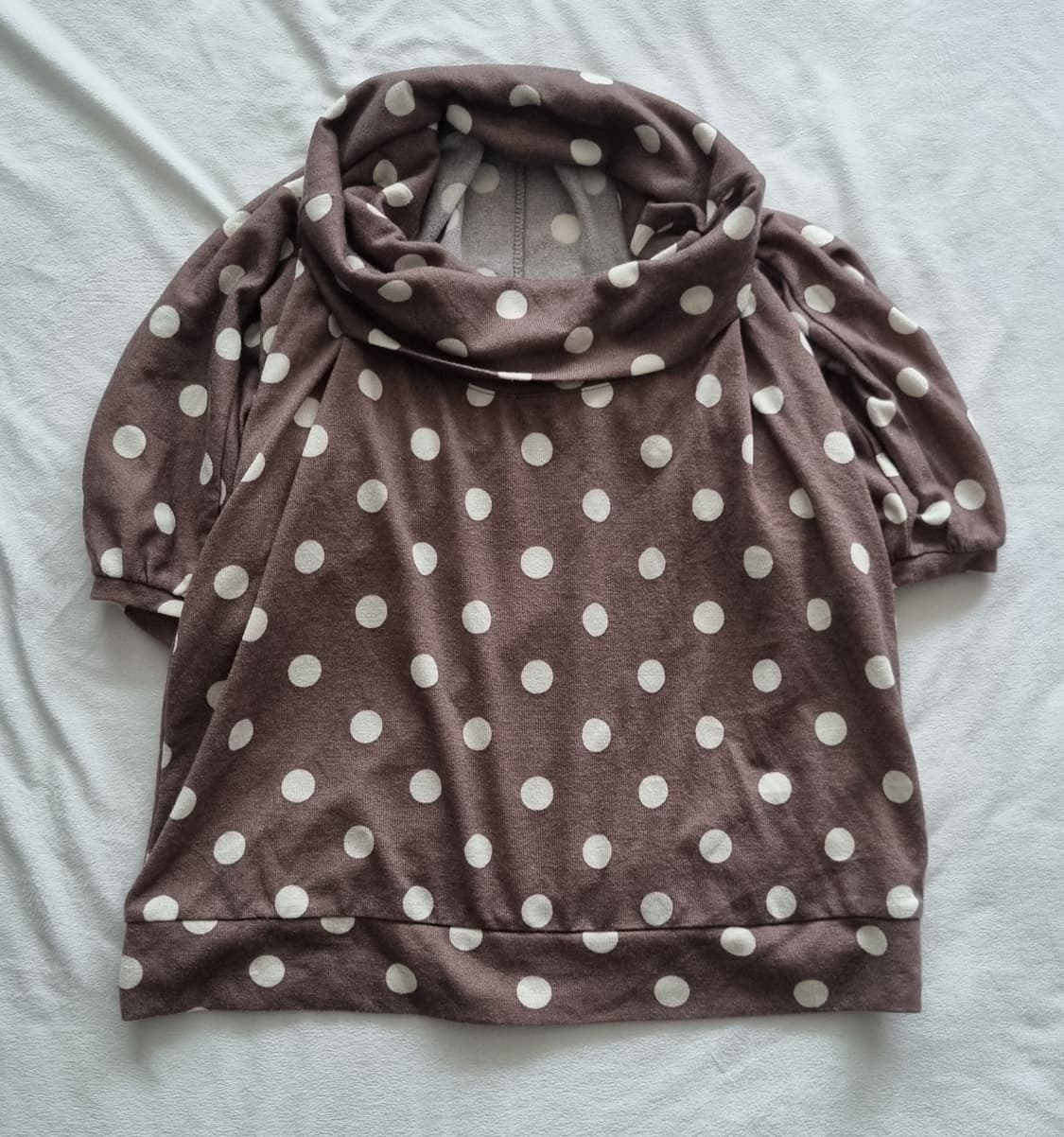 빈티지 모리걸 하구미 갸루 도트 탑 상품이미지1