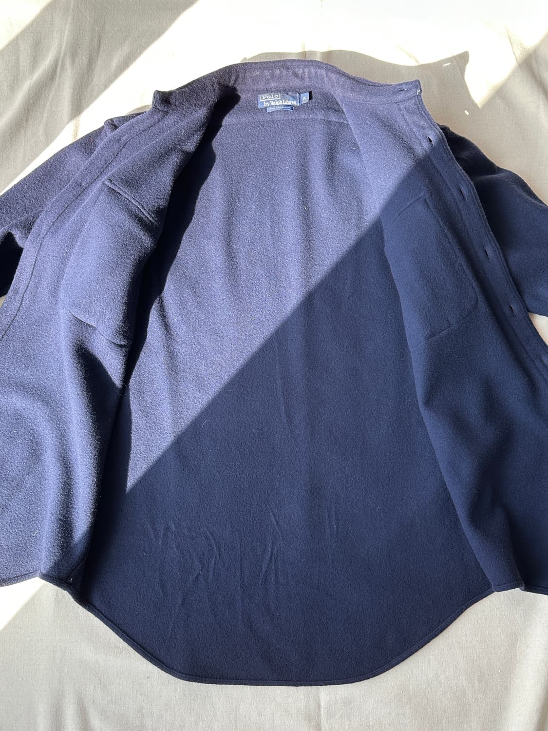 폴로 헤비 램스울 밀리터리 셔츠 M 상품이미지9