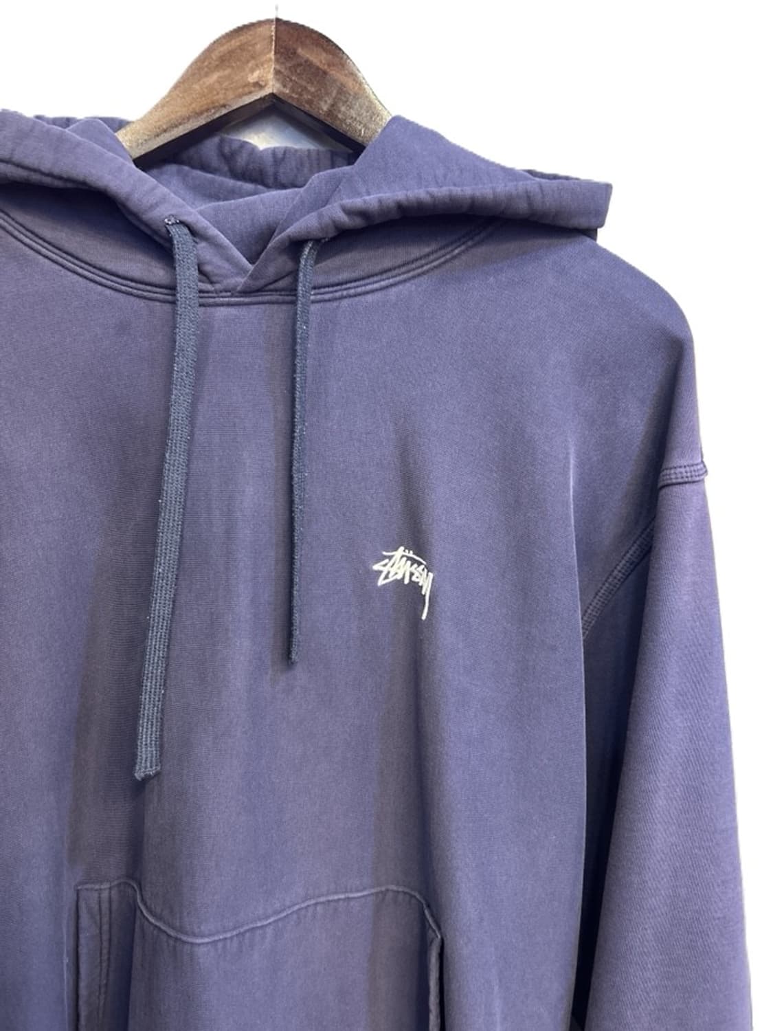 스투시 피그먼트 워싱 로고 후드티 상품이미지3