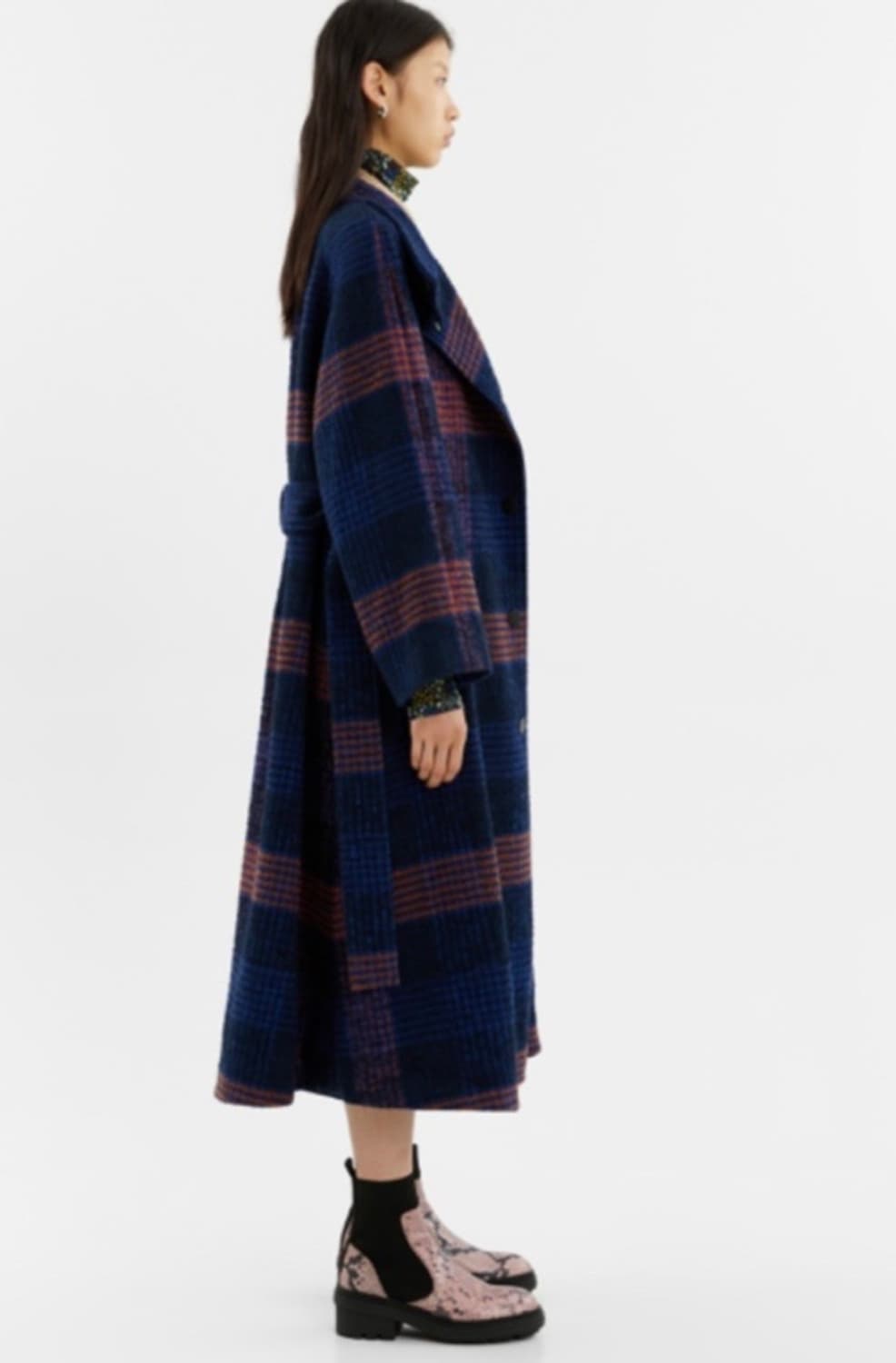 빔바이롤라 래글런 체크 코트 상품이미지4