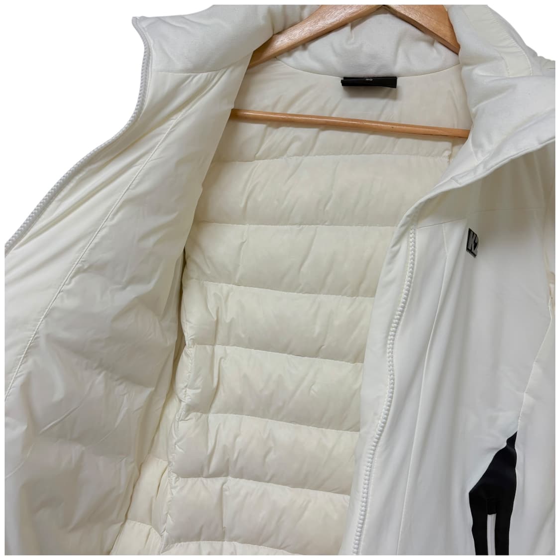 3714 K2 아이보리 경량 거위털 구스다운 점퍼 패딩 상품이미지3
