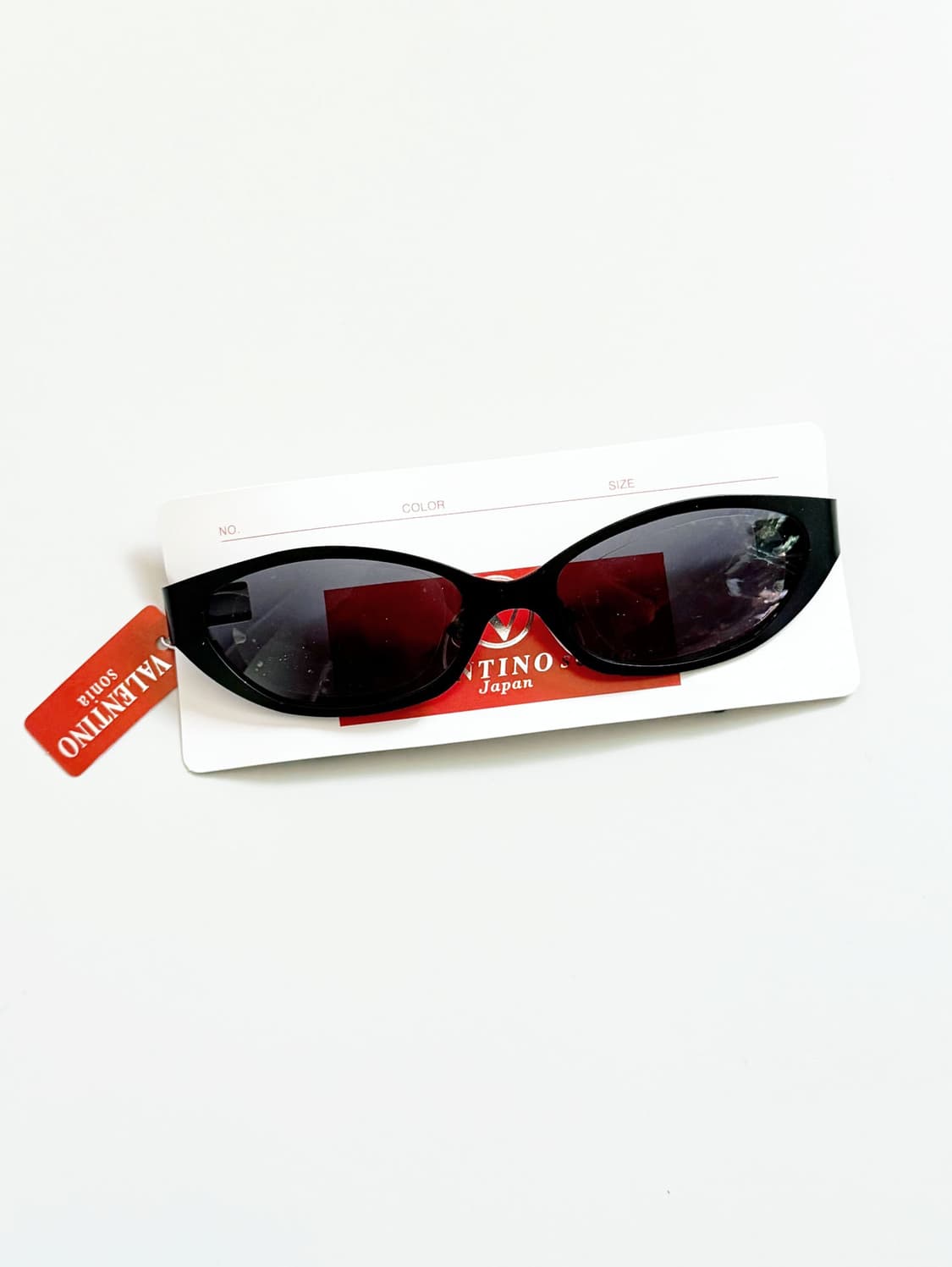 VALENTINO SONIA JAPAN 블랙 메탈릭 빈티지 선글라스 상품이미지1