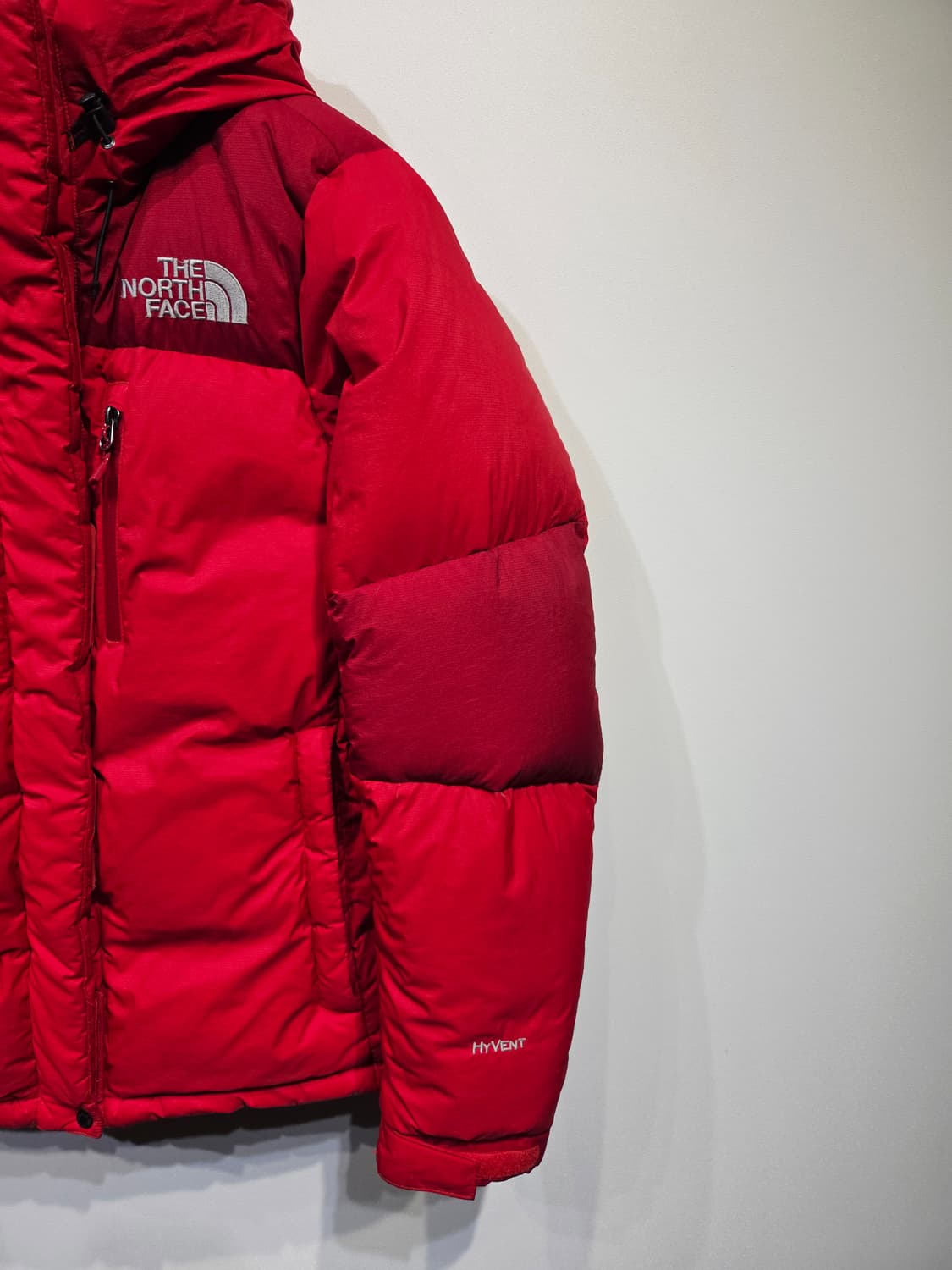 노스페이스 하이벤트 800필 구스다운 패딩 레드 상품이미지4