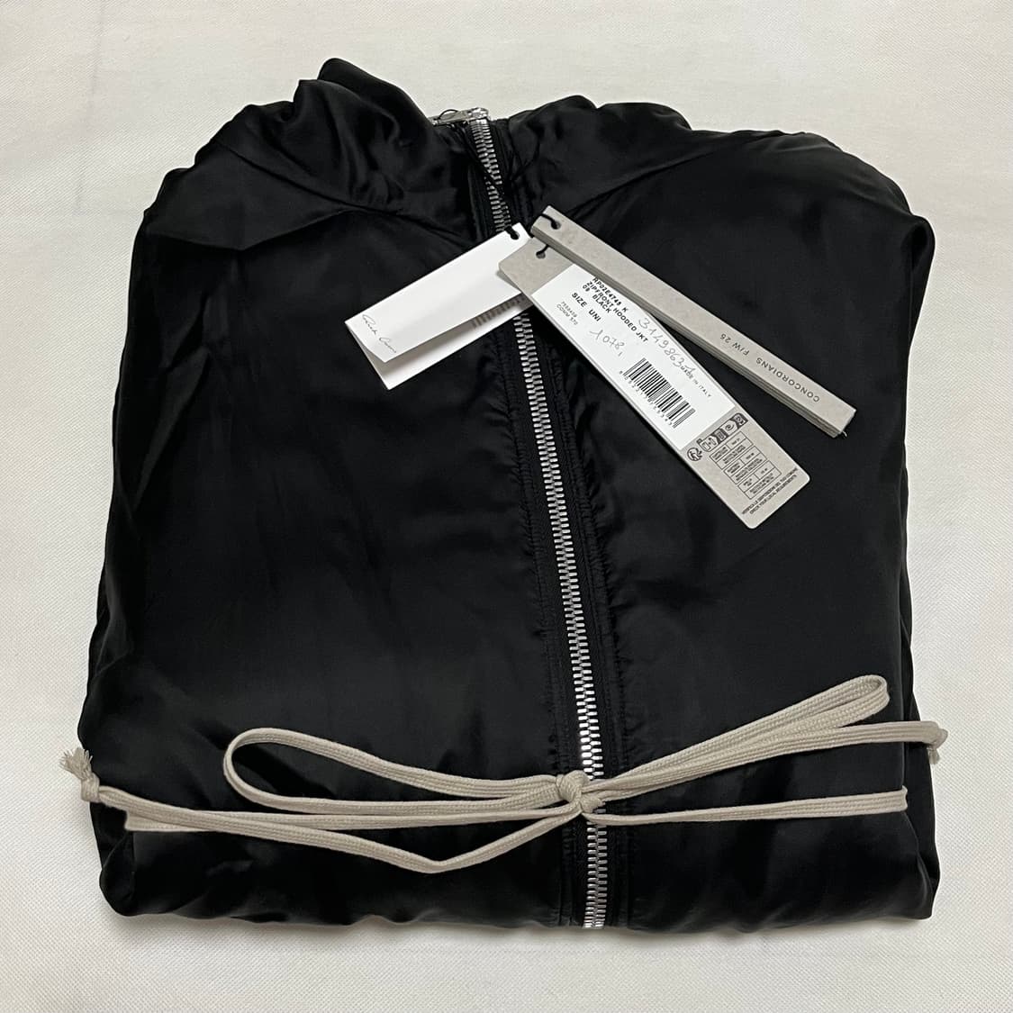 [F]릭오웬스 25fw ZIPFRONT 후드 자켓/블랙 상품이미지5