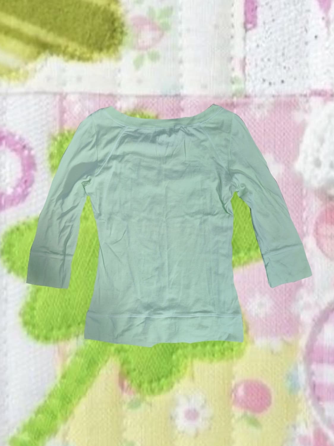 빈티지 버버리 블루라벨 38 메로나 긴팔 티셔츠 상품이미지4