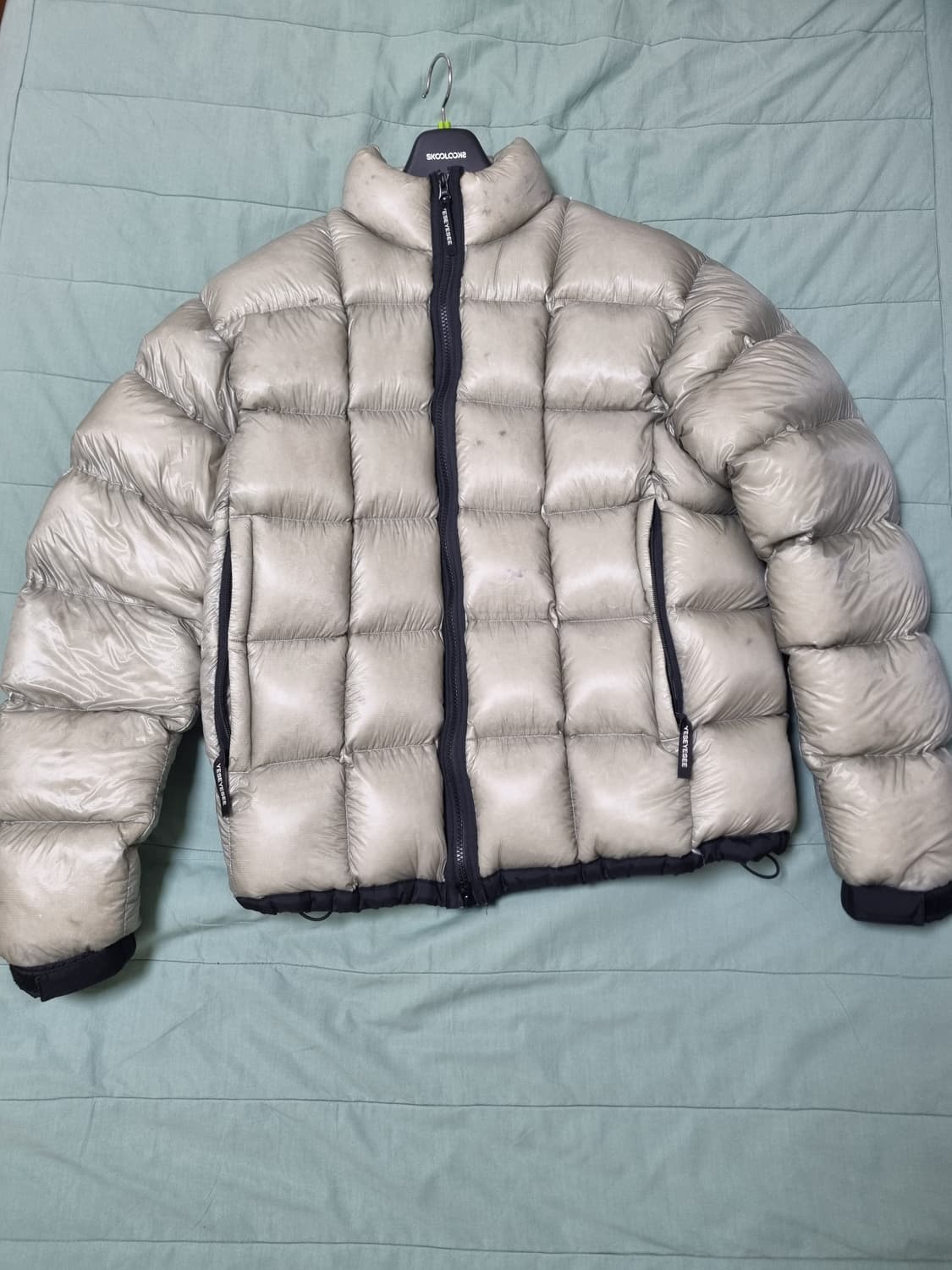 예스아이씨 구스다운 패딩 카키 (L) 상품이미지5