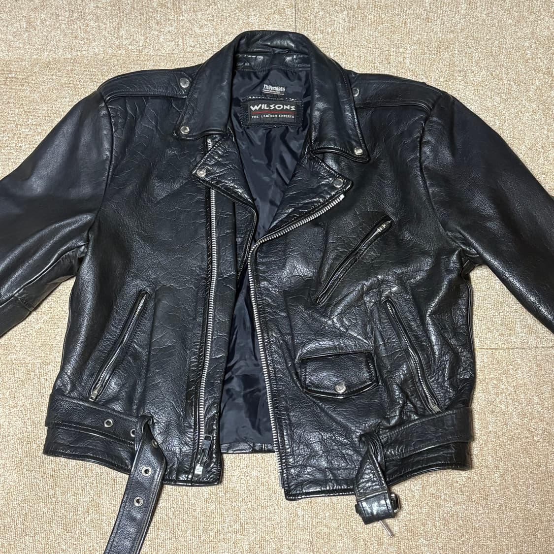 윌슨 더블라이더 가죽자켓 L 상품이미지2