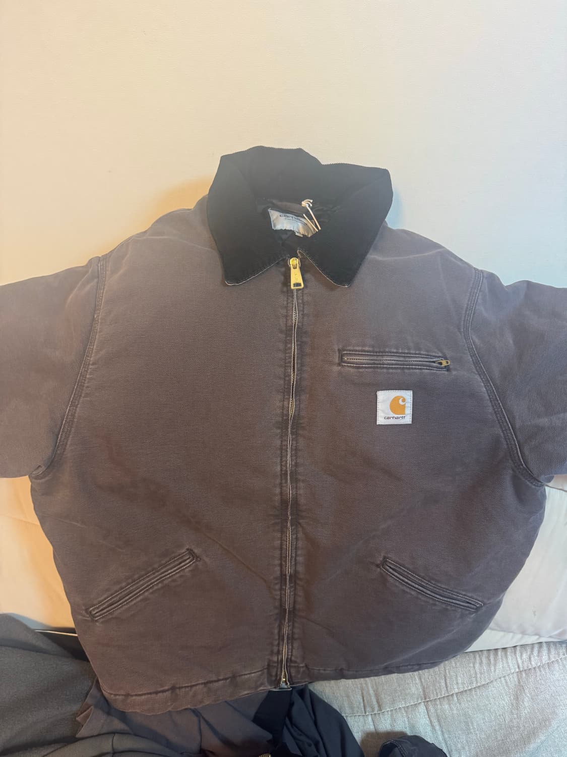 칼하트 WIP OG 디트로이트 자켓 토바코 블랙 S 상품이미지1