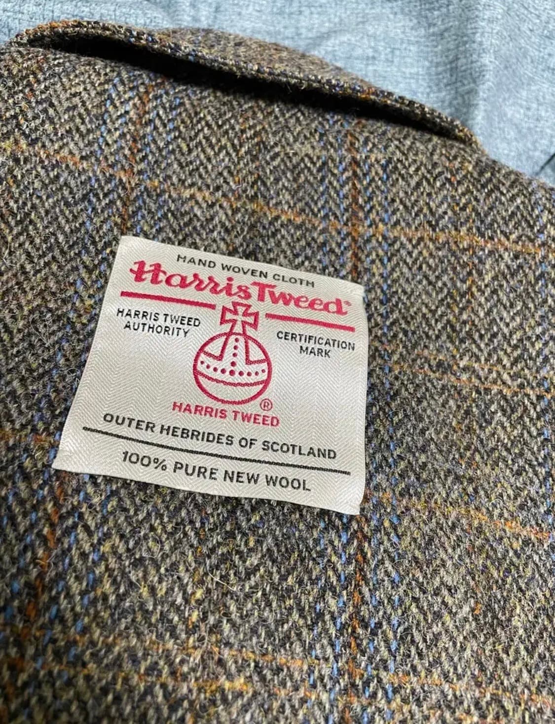 브라운야드 해리스트위드 블루종 3사이즈 브라운 상품이미지5