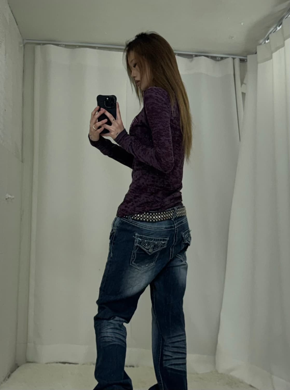  할리데이비슨 바이올렛퍼플 스태틱 슬리브티 상품이미지2