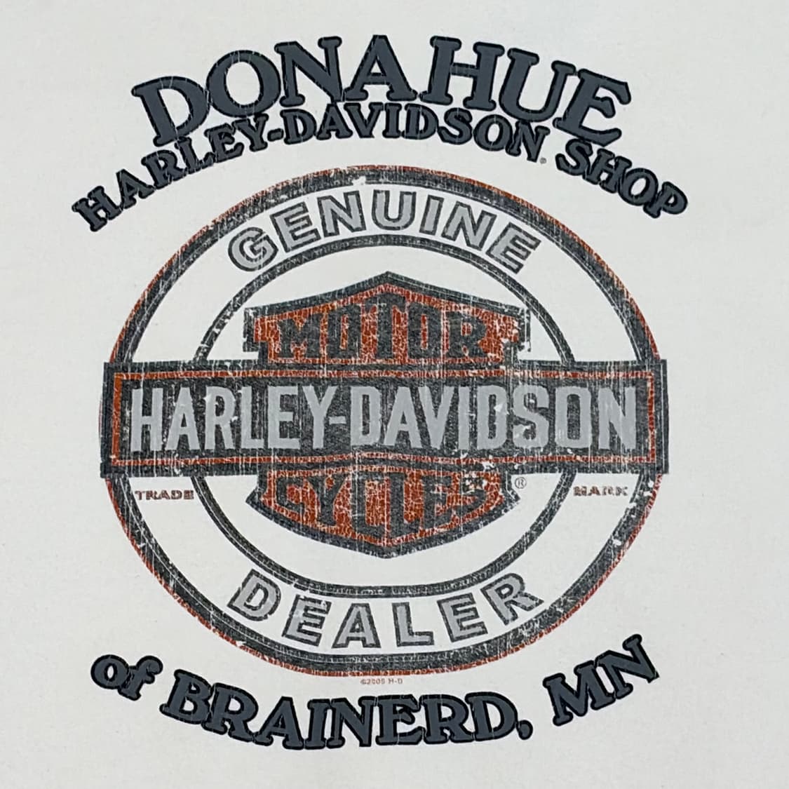 미국 빈티지 할리데이비슨 알라스카 롱슬리브 긴팔티 상품이미지3