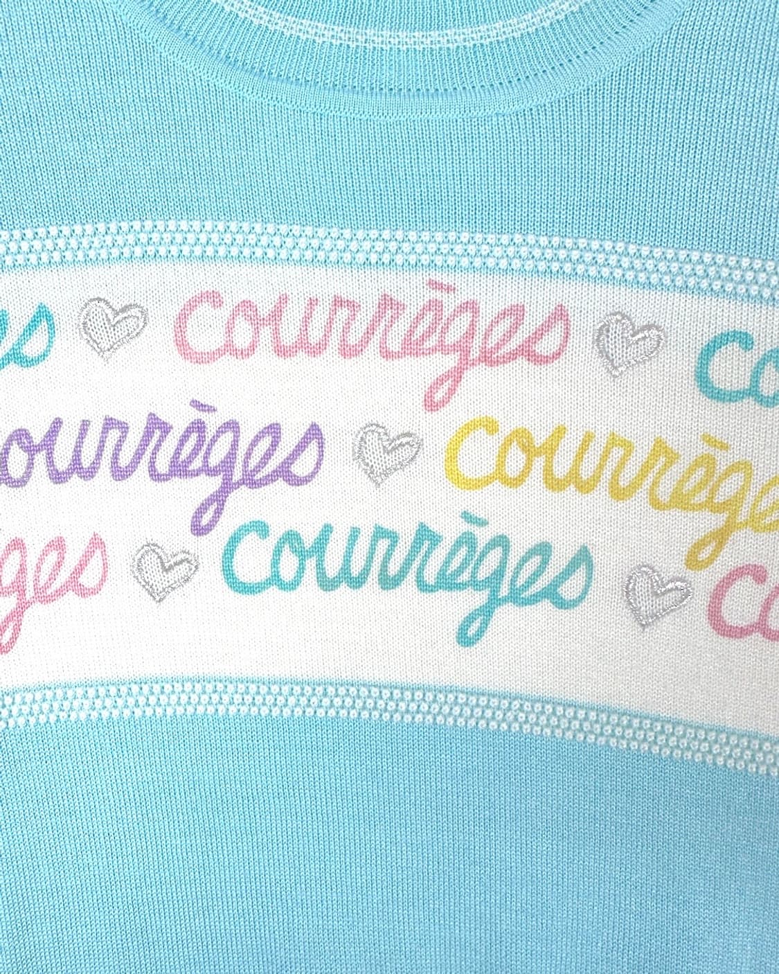 꾸레쥬 울 레터링니트 상품이미지4