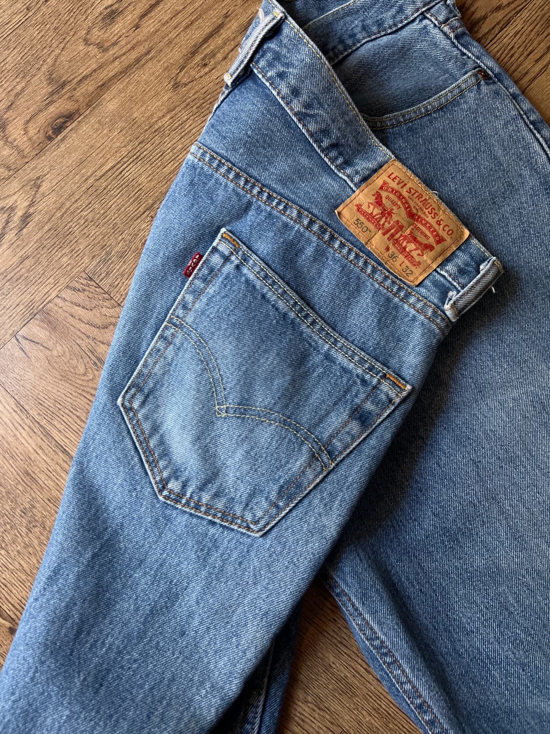 [36]리바이스 550 릴렉스핏 미디엄블루 데님 팬츠 상품이미지7