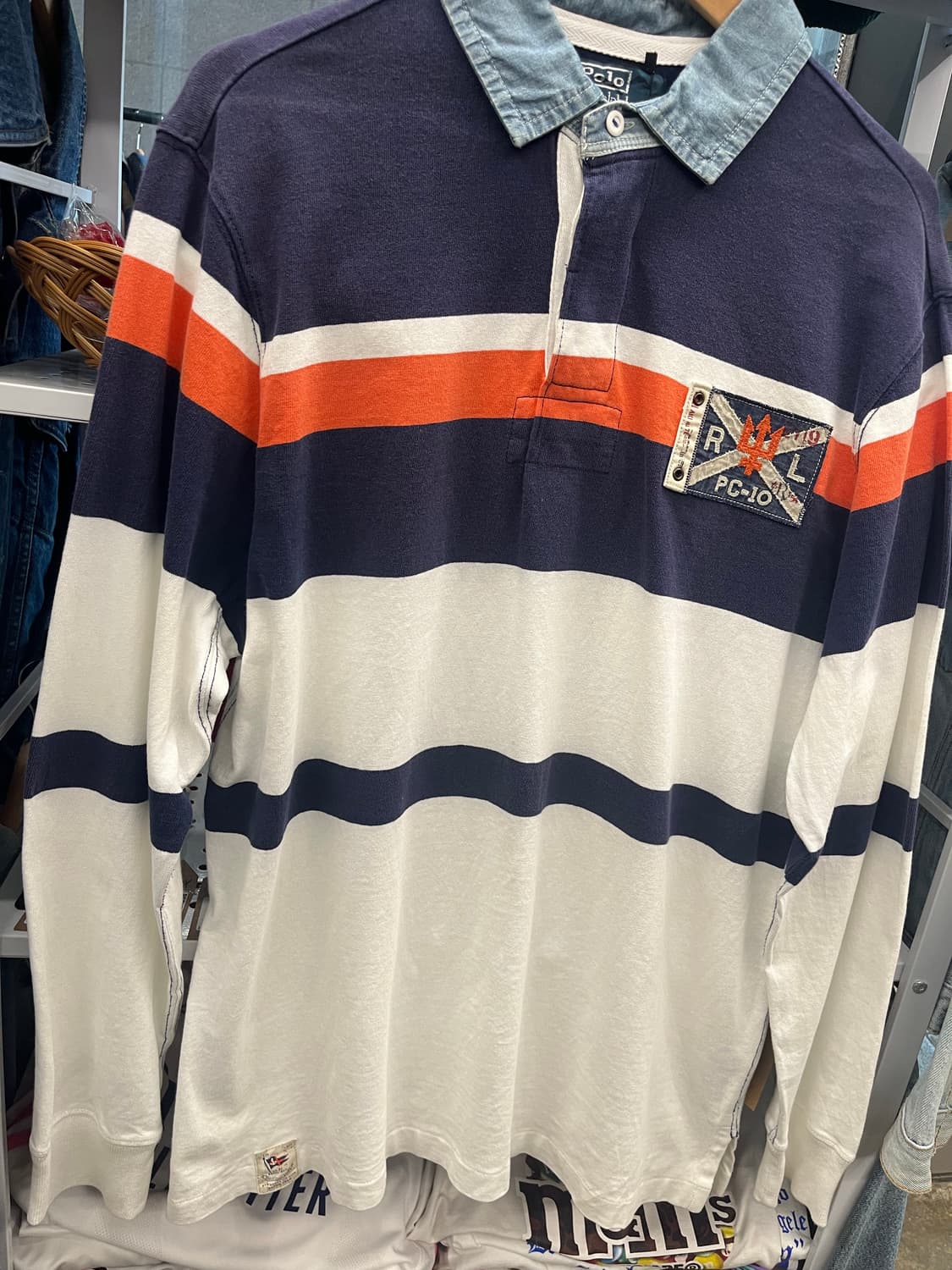 폴로 랄프로렌 스트라이프 럭비 긴팔티 상품이미지3