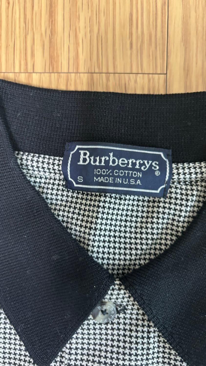 Burberrys Houndstooth Check Polo Shirt 상품이미지4