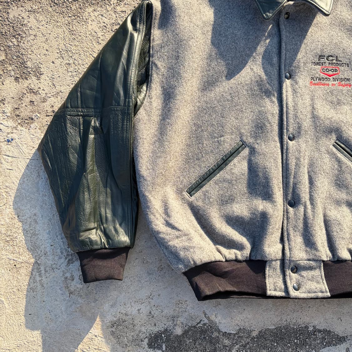 90s CANADA HI-PRO 빈티지 울 바시티 자켓 L 상품이미지3