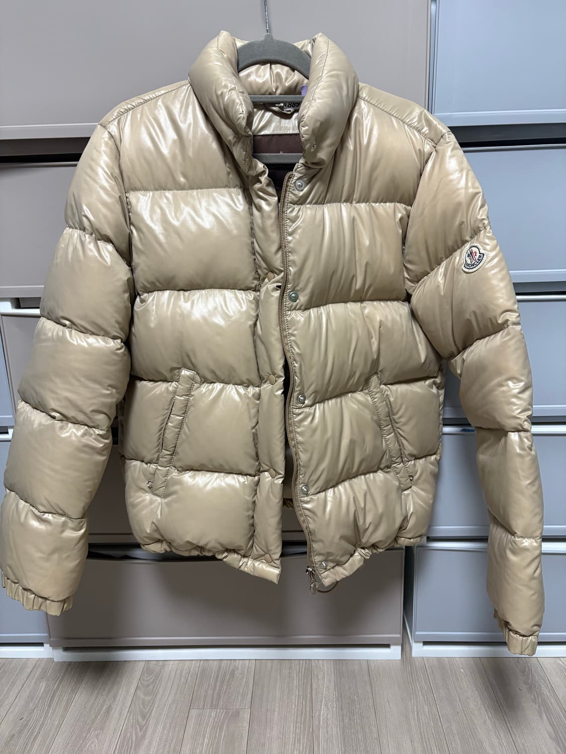 몽클레어 패딩 0사이즈 베이지 정품 상품이미지1