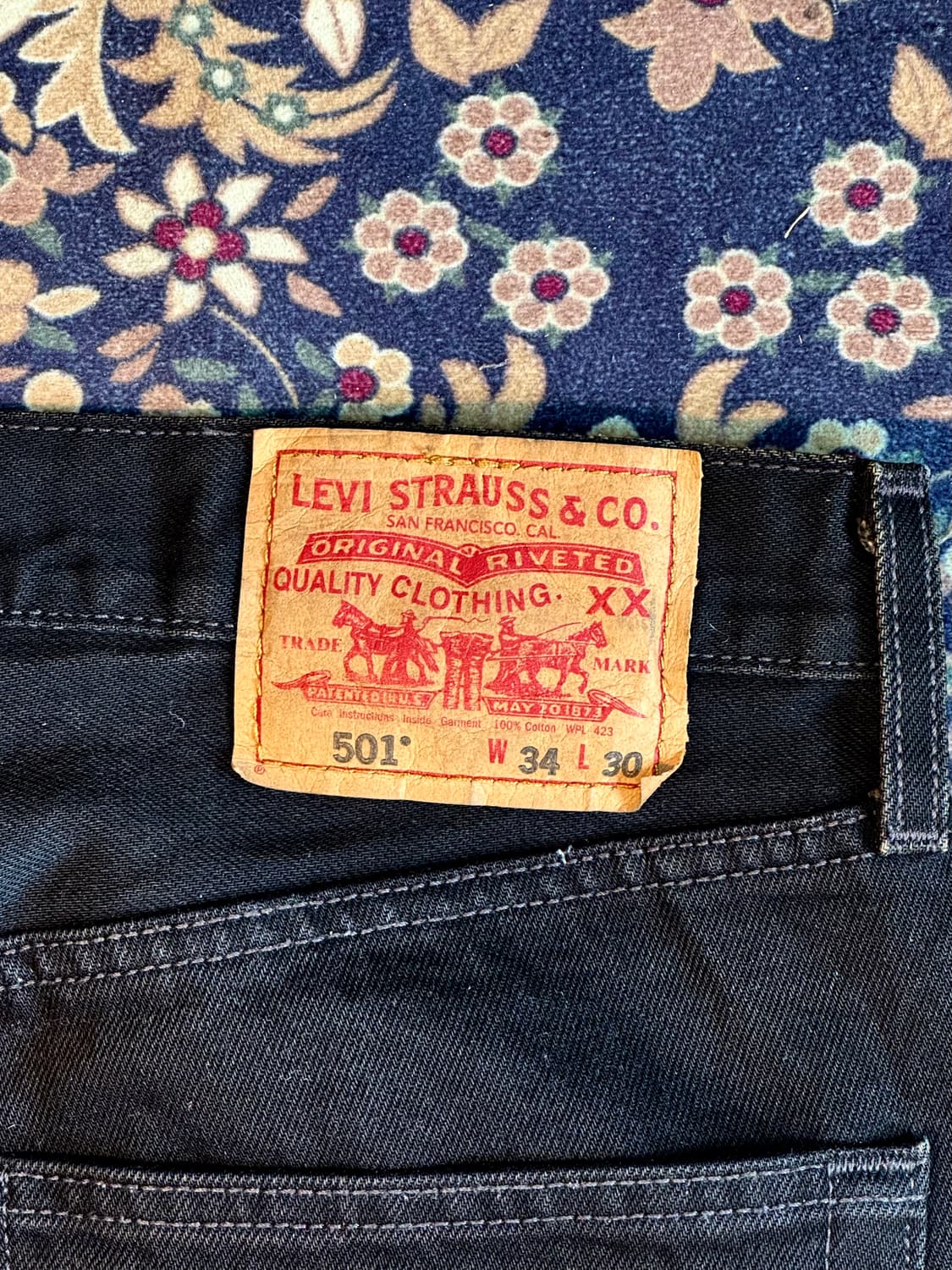 00s 리바이스 맥시코 501 블랙진 상품이미지7