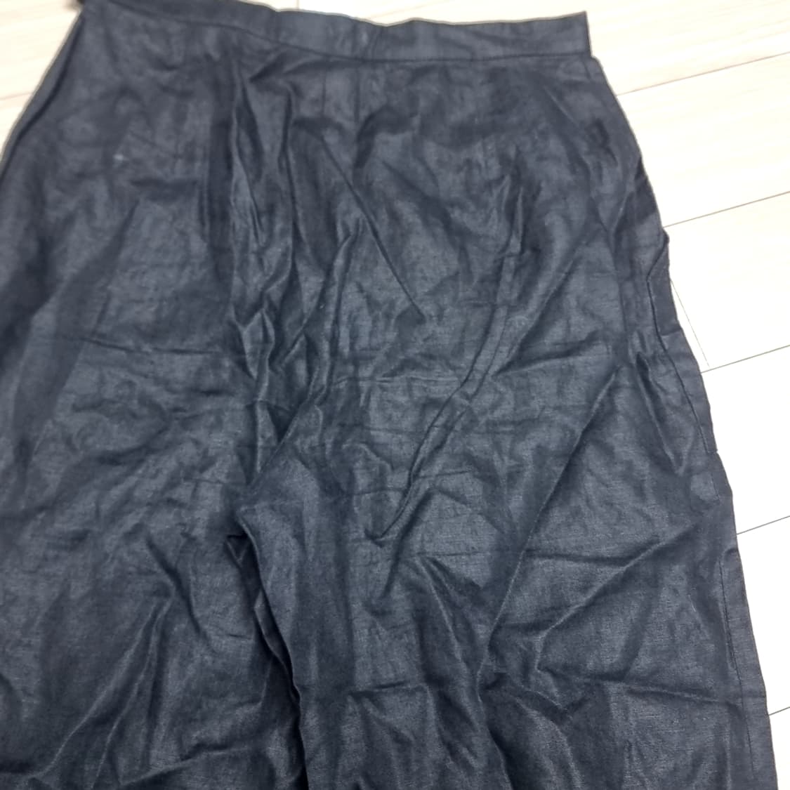 이태리제 엠프리오아르마니 블랙 린넨 와이드 팬츠(실측) 상품이미지4