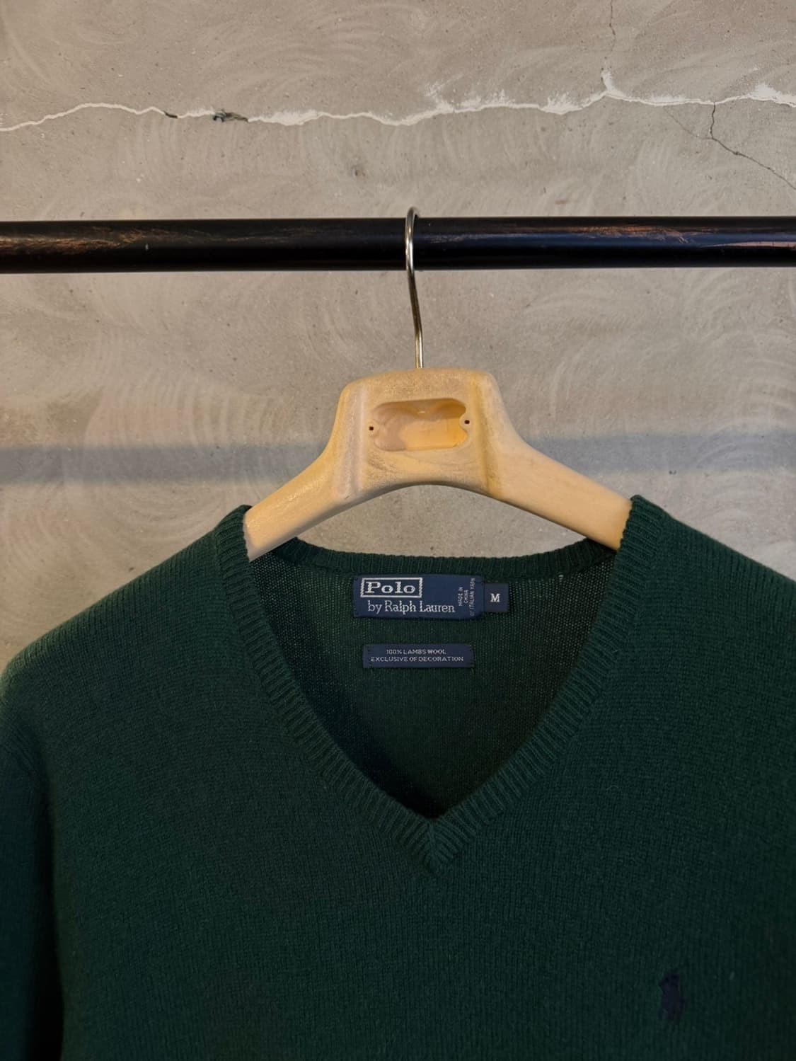 폴로 랄프로렌 램스울 브이넥 니트 100 상품이미지3