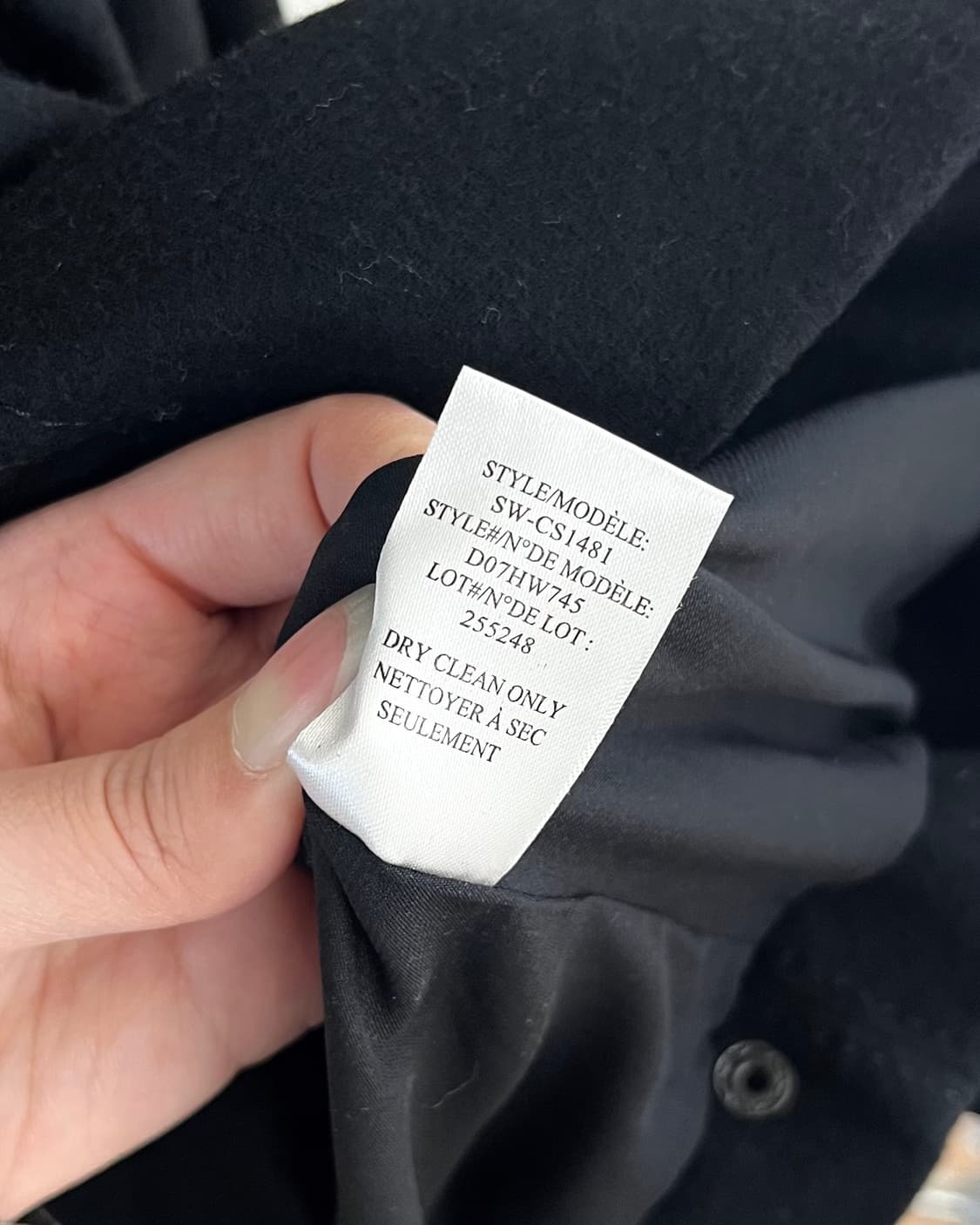 핼무트랭 블랙 에이시메트리컬 울 자켓 상품이미지9