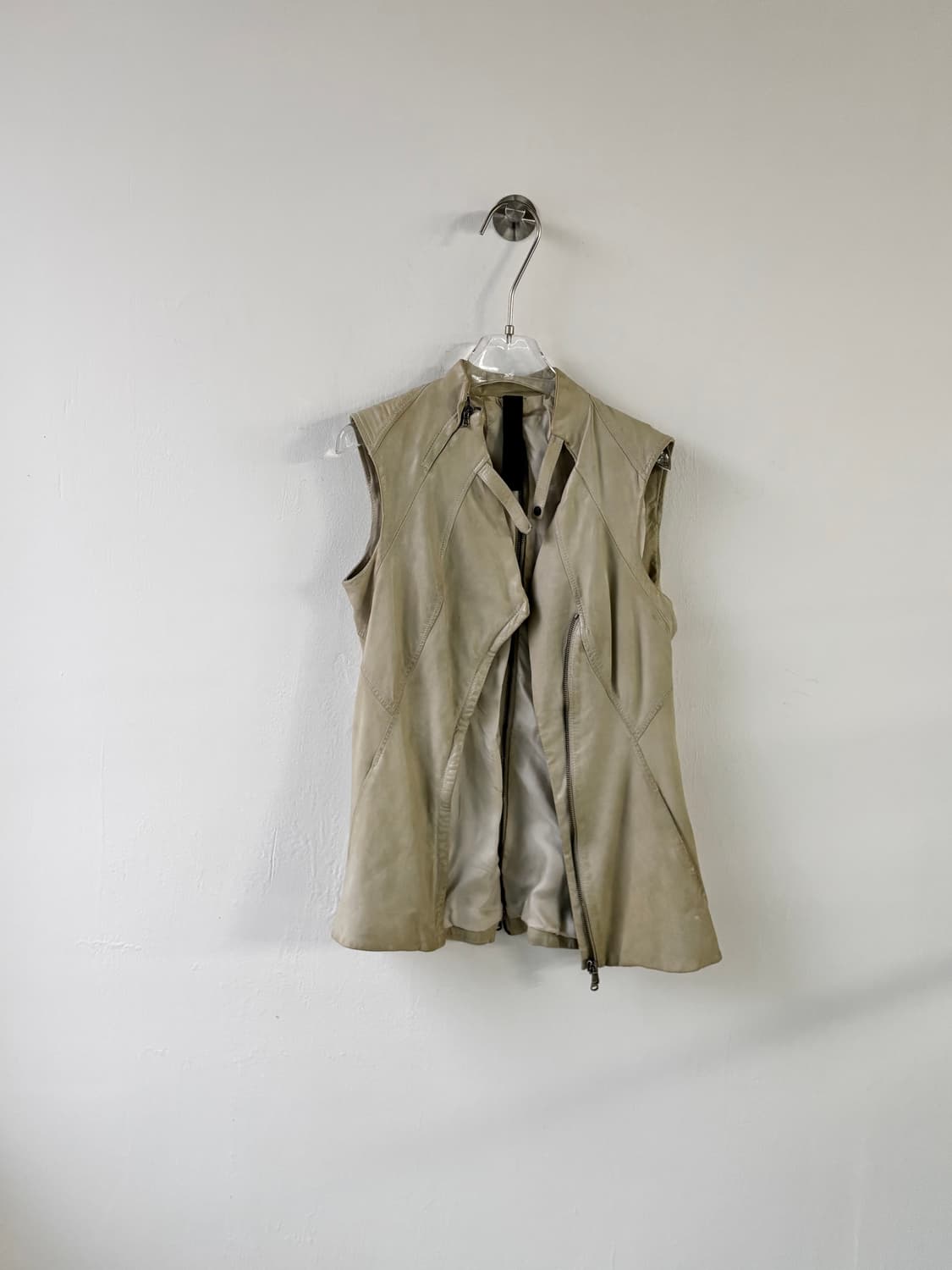 일라리아 니스트리 램스킨 레더 베스트  상품이미지6