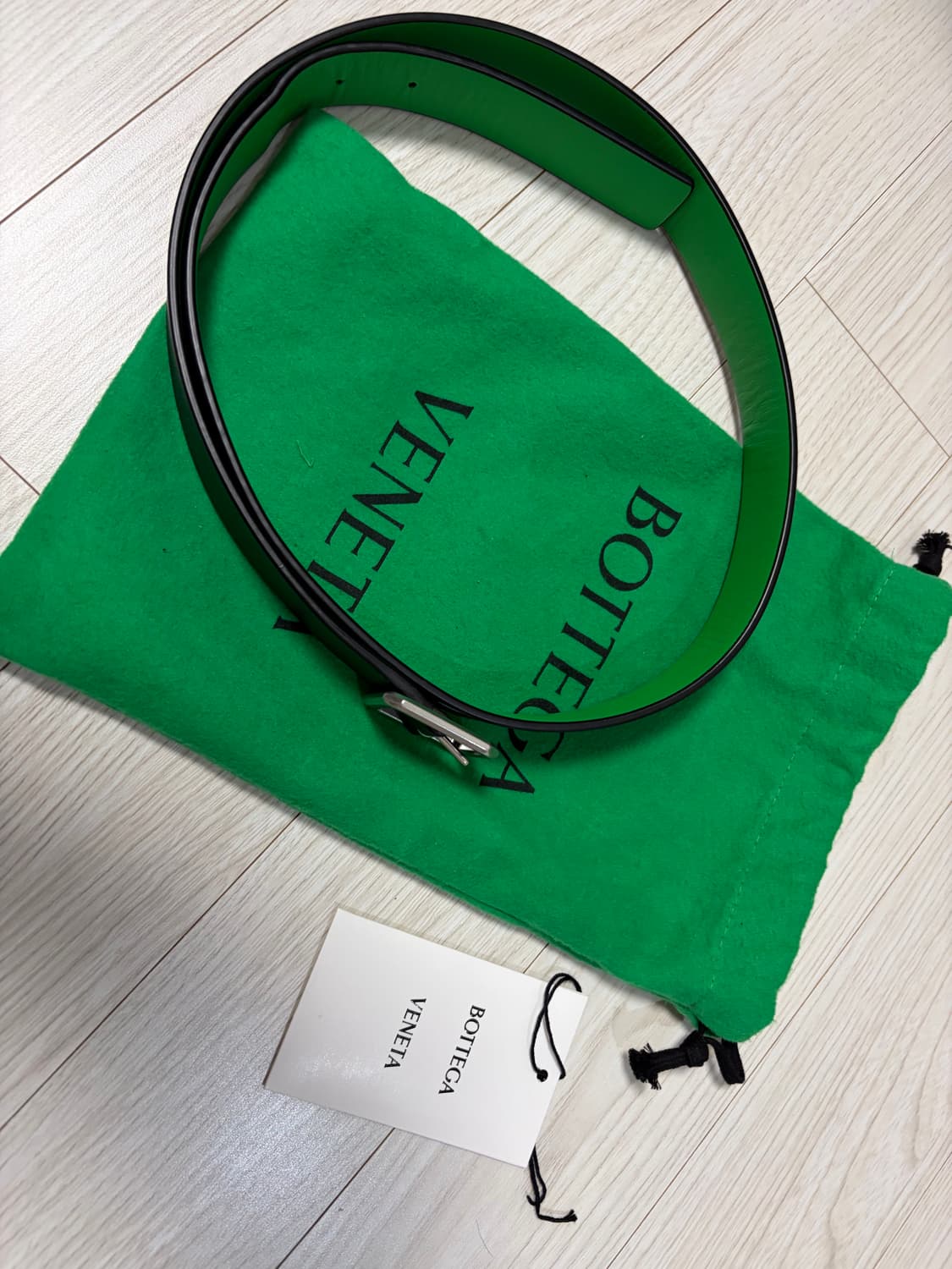 보테가베네타 스퀘어 레더 리버서블 벨트 90 상품이미지6