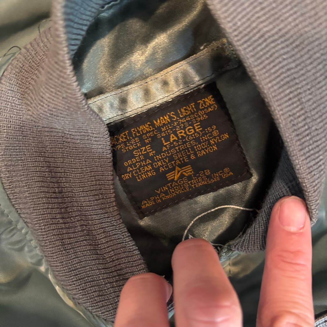 90년대 미국 알파 인더스트레 L-2B 상품이미지7