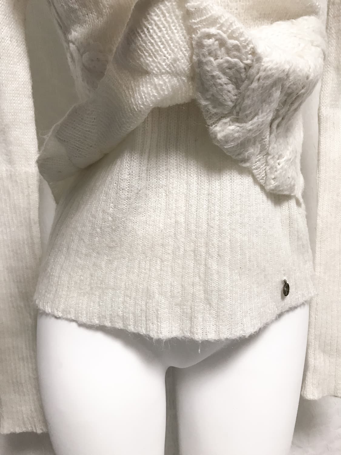 빈티지 아카이브 레이어드 모헤어 니트 롱슬리브 탑 상품이미지4