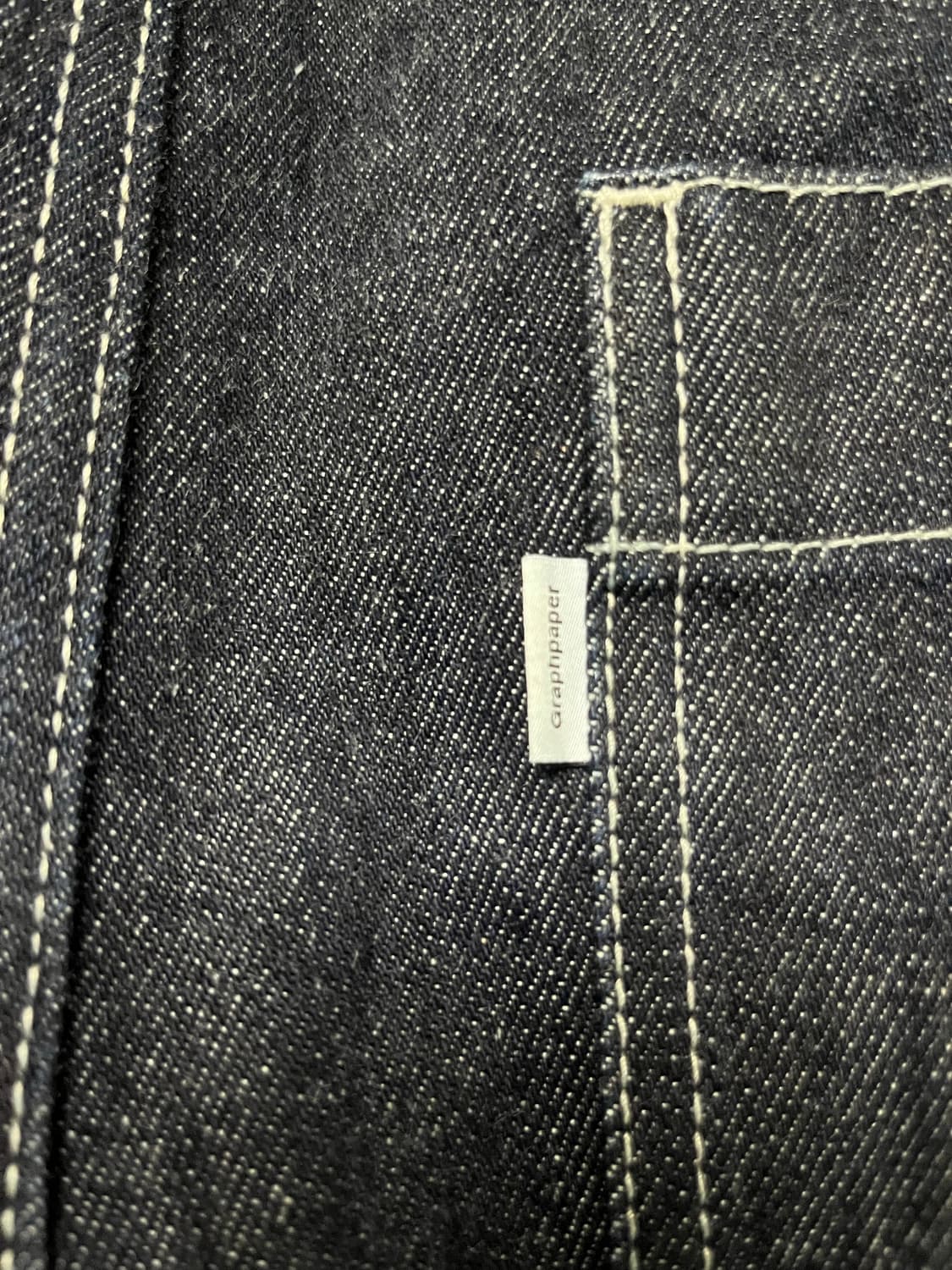 [1] 그라프페이퍼 와이드 카고 데님 팬츠 인디고 상품이미지5