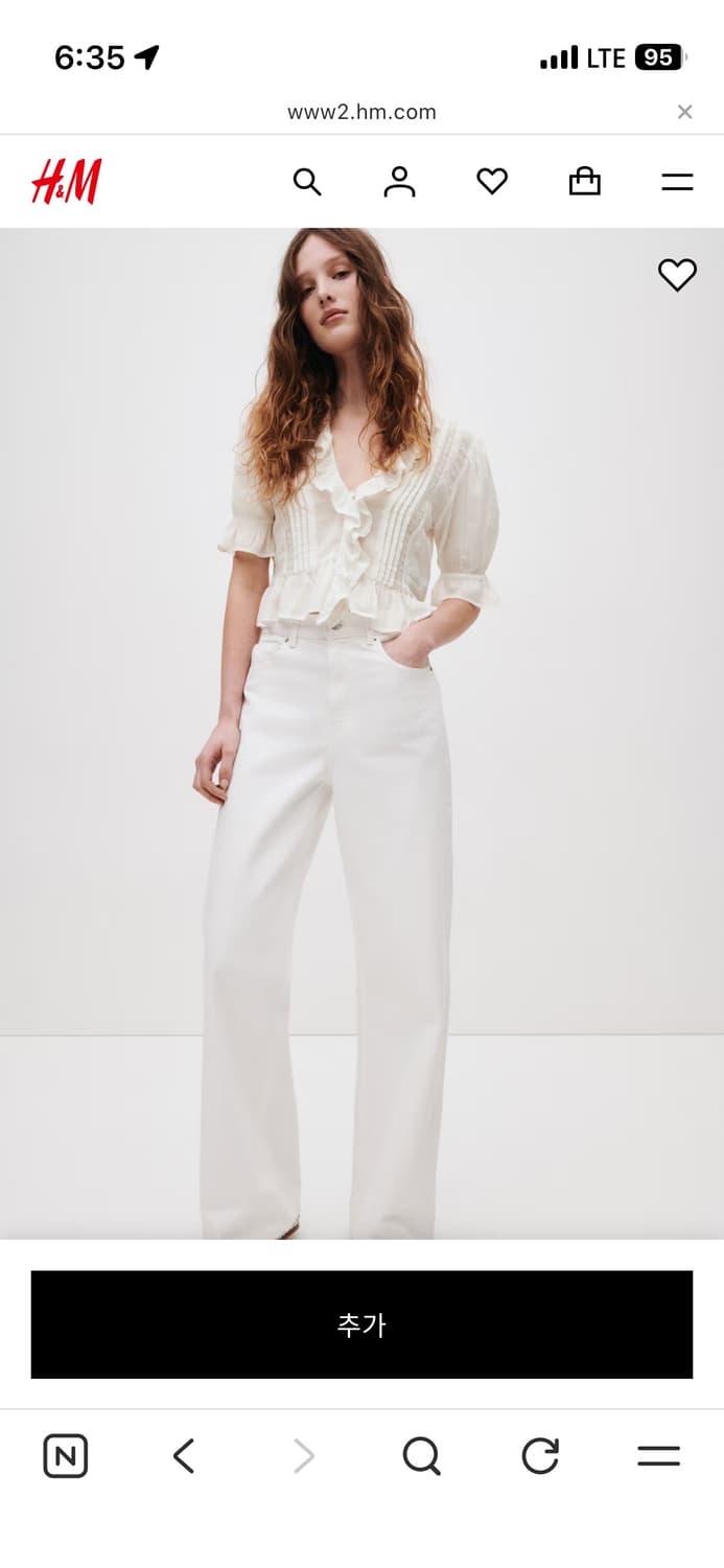 H&M 프릴블라우스 상품이미지2