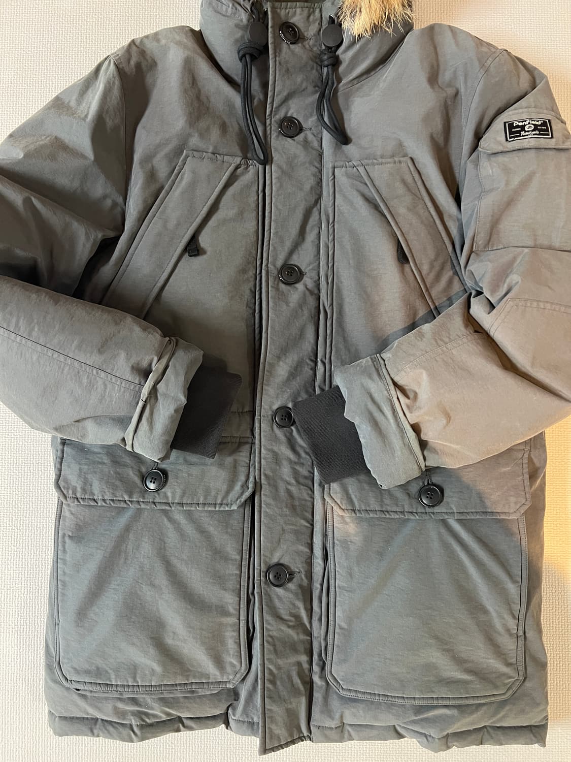 무료배송 - 펜필드 소닉 후삭 코요태 후드 다운 패딩 점퍼 XL 상품이미지2