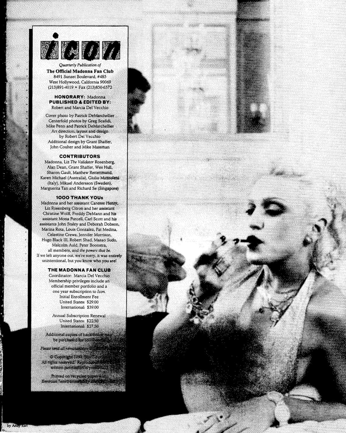 마돈나 Madonna 1 994년 팬진 ICON 해외서적 희귀서적 아트북 상품이미지4