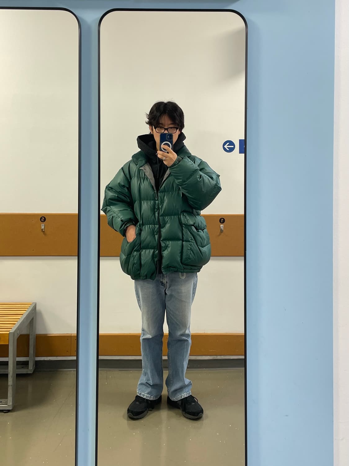 다이와피어 테크 백패커 다운 패딩 L 그린 상품이미지7