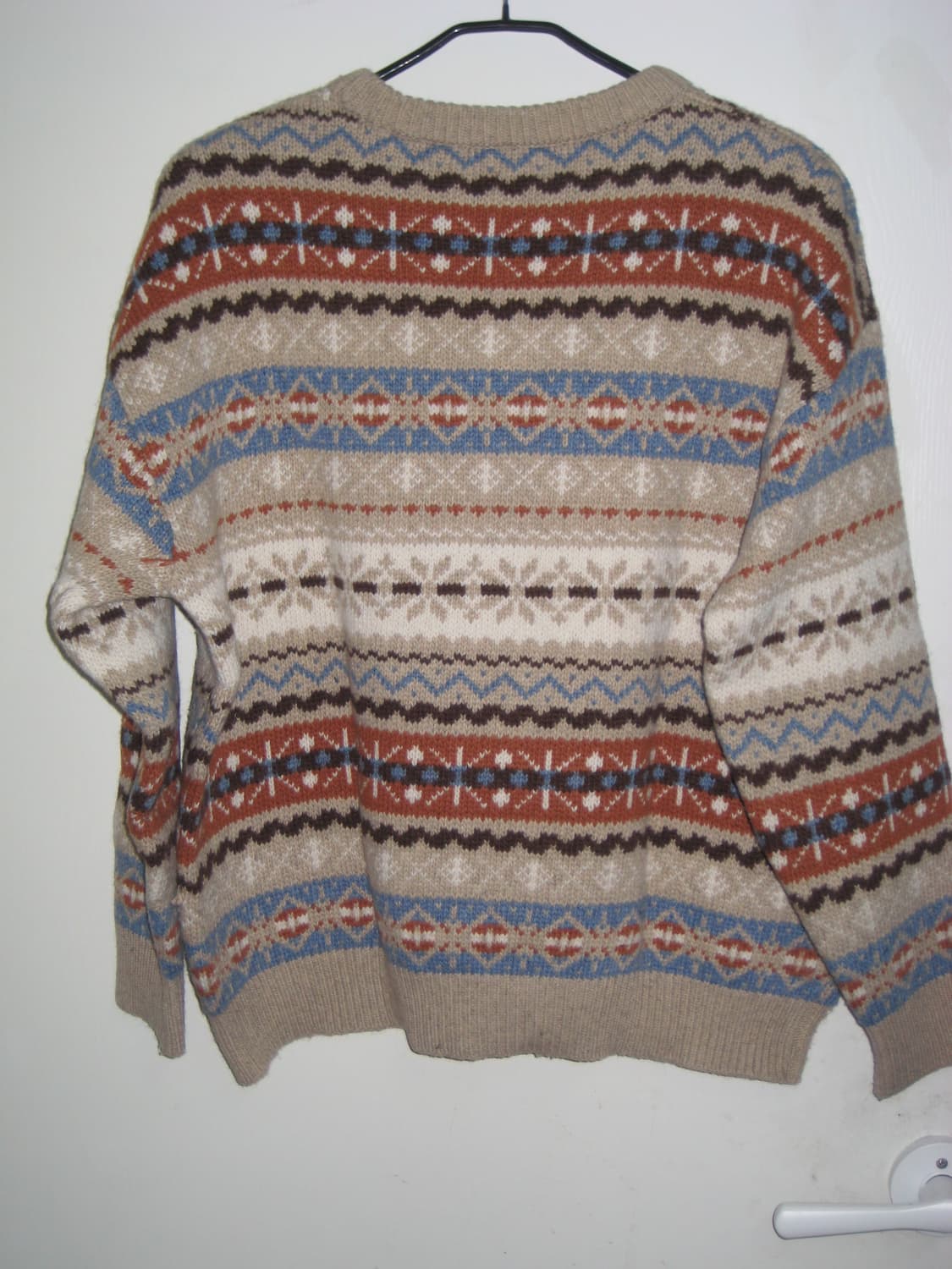 takeasy 페어아일 니트 베이지 총 3번입었습니다! 테이크이지 상품이미지5