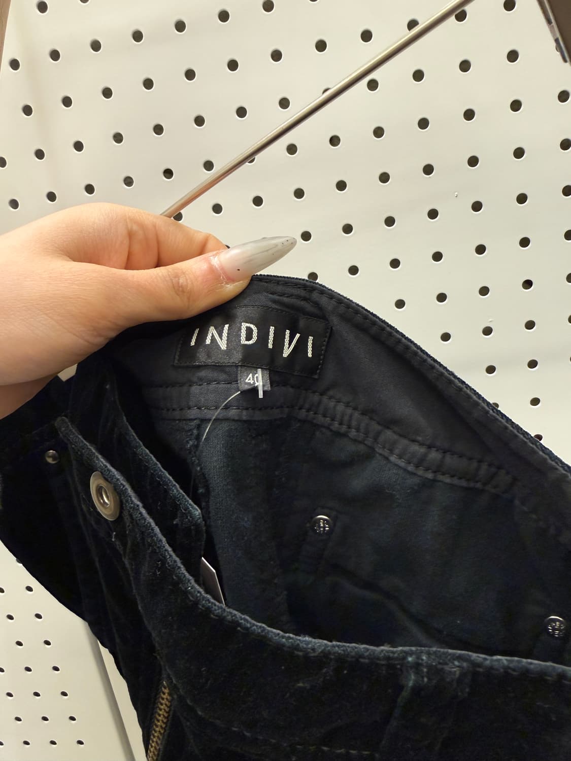 빈티지 벨벳 카고 지퍼 스커트 U986 상품이미지5