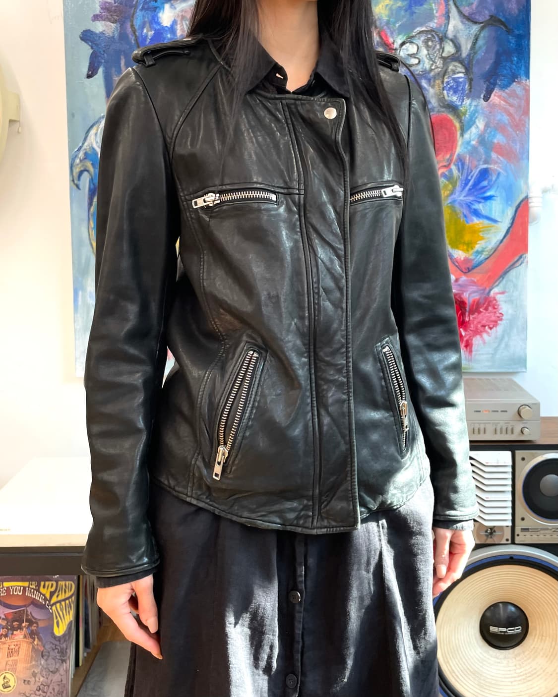 [38] 이자벨마랑 레더 자켓 상품이미지1