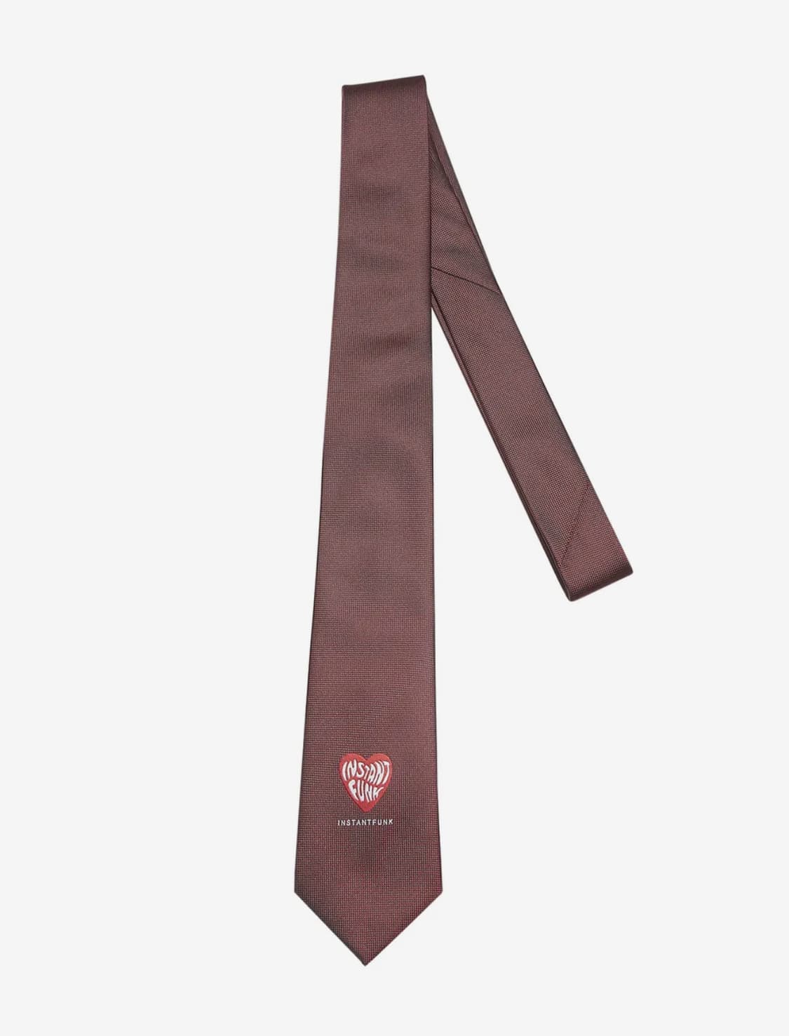 인스턴트펑크 Ms 하트 로고 타이 - 버건디 상품이미지1