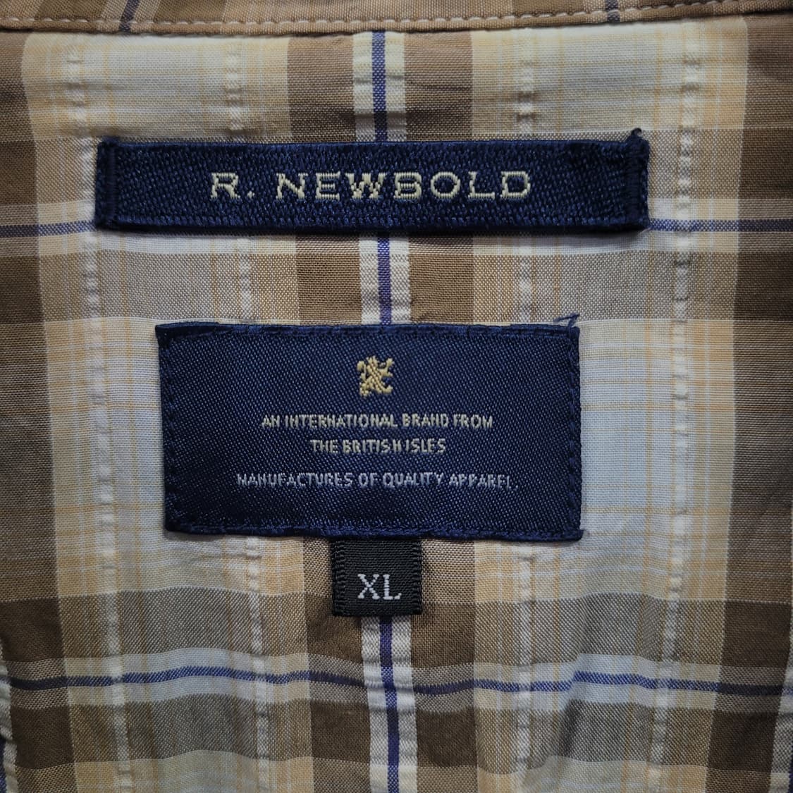 R.NEWBOLD 알뉴볼드 폴스미스 자수로고 웨스턴 체크 셔츠 상품이미지5