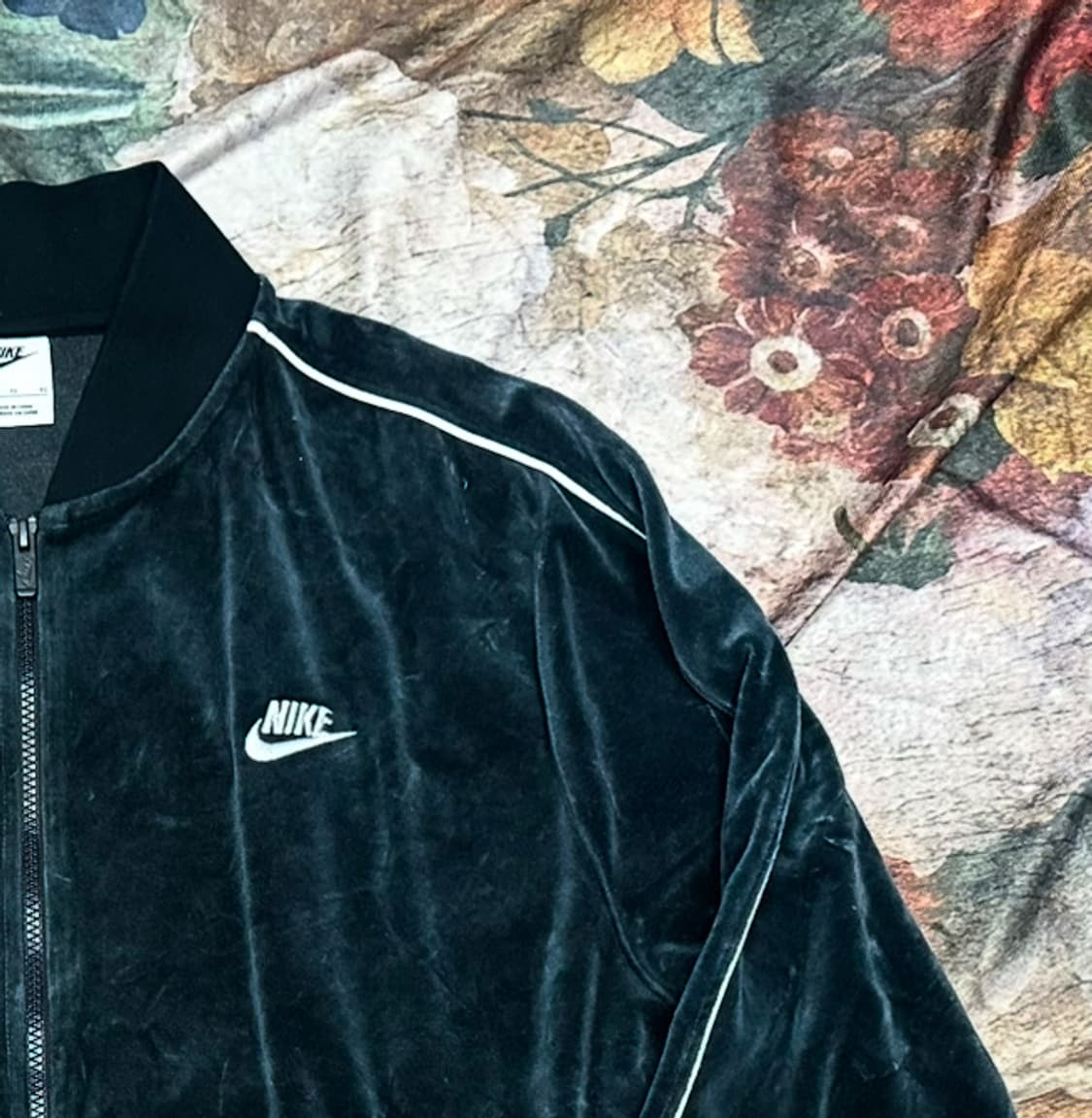 나이키 화이트 사이드라인 블랙벨벳트랙탑져지 105 상품이미지2