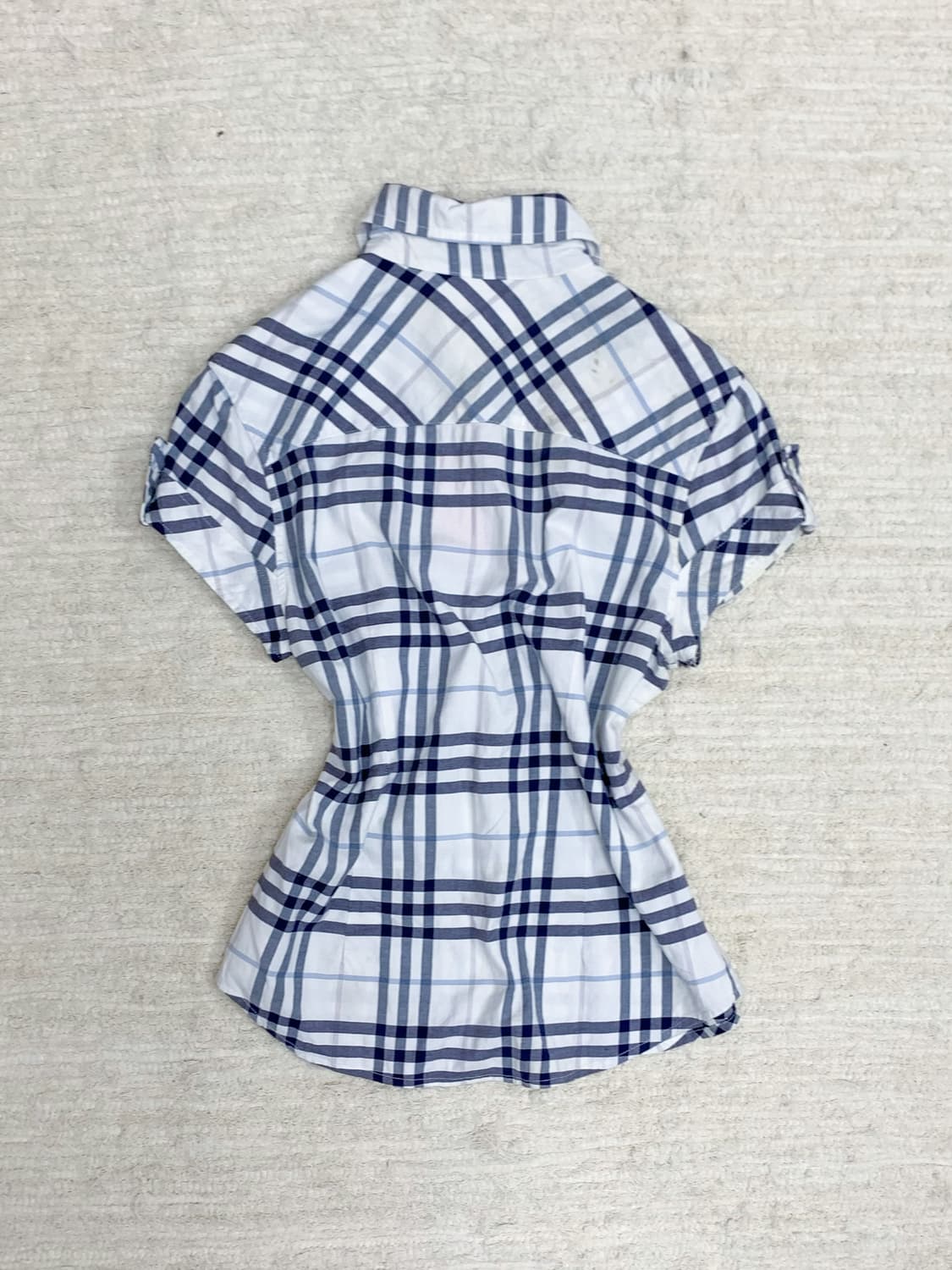 Burberry Blue Check Short-Sleeve Shirt 상품이미지5