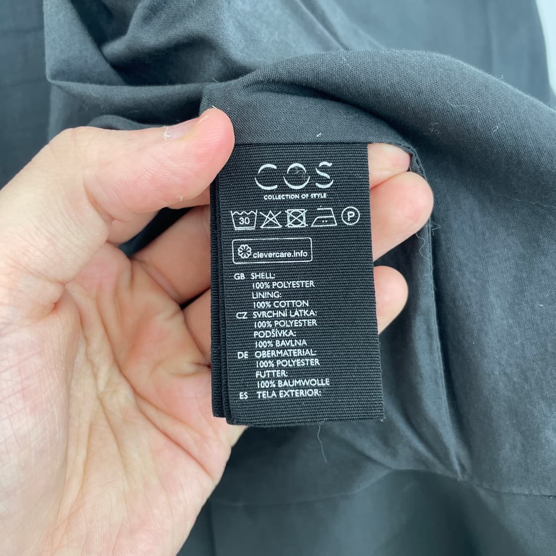 코스 폴리 오버핏 오픈 반팔 탑 아우터 상품이미지7