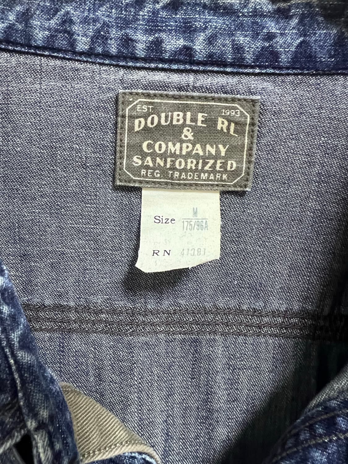 RRL 데님워크셔츠 M사이즈 상품이미지2